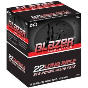 CCI Blazer 22 Long Rifle 38gr RN Rimfire Ammo - 525 Rounds