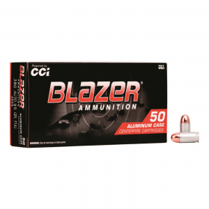 CCI Blazer Aluminum Case .380 ACP FMJ 95 Grain 50 Rounds