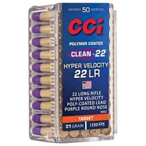 CCI LN Purple 22 Long Rifle 31Gr Rimfire Ammo - 50 Rounds