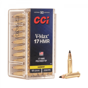 CCI V-Max .17 HMR Poly-Tip 17 Grain 50 Rounds