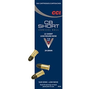 Cb Short Ammo 22 Short 29gr Lead Round Nose - 22 Short 29gr Lead Round Nose 100/Box