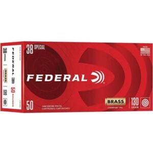 Champion Target 38 Special Handgun Ammo - Champion Target 38 Special 130gr Full Metal Jacket 50/Box