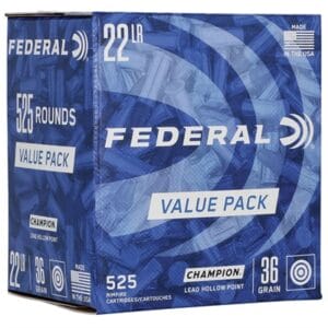 Champion Training 22 Long Rifle Rimfire Ammo - Champion Training 22 Long Rifle 36gr Lead Hollow Point 525bx