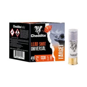 Cheddite Lead Shot Universal Target Shotgun Shells - .410 Bore - #8 Shot - 2.5'' - 25 Rounds