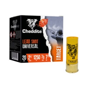 Cheddite Lead Shot Universal Target Shotgun Shells - 20 Gauge - #7.5 Shot - 2.75'' - 25 Rounds