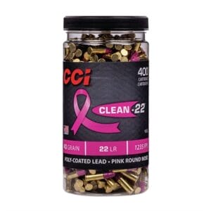 Clean-22 Pink 22 Long Rifle Hv Target Ammo - 22 Long Rifle 40gr Lead Round Nose 400/Box