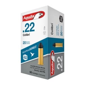 Colibri 22 Long Rifle Rimfire Ammo - 22 Long Rifle 20gr Lead Solid Point 50/Box