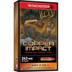 Copper Impact 243 Winchester Ammo - 243 Winchester 85gr Copper Extreme Point Lead Free 20/Box