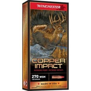 Copper Impact 270 Wsm Ammo - 270 Wsm 130gr Copper Extreme Point Lead Free 20/Box