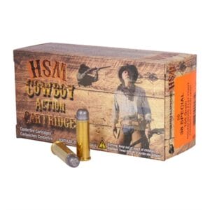 Cowboy Action 38 Special Ammo - 38 Special 158gr Round Nose Flat Point 50/Box