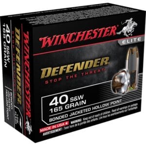 Defender 40 S&W Handgun Ammo - 40 S&W 165gr Bonded Jacketed Hollow Point 20/Box