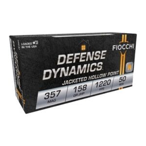 Defense Dynamics 357 Magnum Ammo - 357 Magnum 158gr Jacketed Hollow Point 50/Box