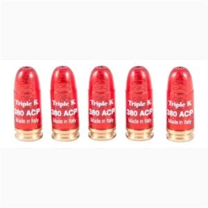 Deluxe Snap Caps Dummy Rounds - .380 Auto, 5 Caps Per Pak