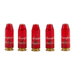 Deluxe Snap Caps Dummy Rounds - 10mm, 5 Caps Per Pak