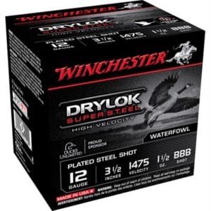 Drylok Super Steel High Velocity 12 Gauge Shotgun Ammo - 12 Gauge 3-1/2'''' 1-1/2oz Bbb 25/Box