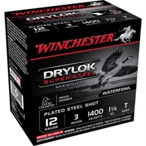 Drylok Super Steel Magnum 12 Gauge Shotgun Ammo - 12 Gauge 3'''' 1-1/4 Oz #t Steel Shot 25/Box