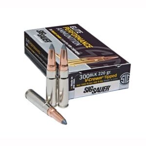 Elite Hunting 300 Aac Blackout Ammo - 300 Aac Blackout 220gr V-Crown 200/Case