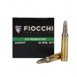 FIOCCHI 223 Rem. 45 Grain Frangible Ammo, 50 Round Box (223SFNT)