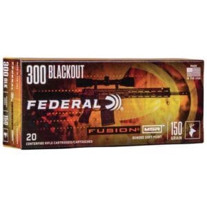 Federal 300 AAC Blackout 150gr Fusion SP Rifle Ammo - 20 Rounds