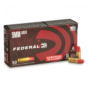 Federal American Eagle Syntech 9mm Luger TSJ 115 Grain 50 Rounds