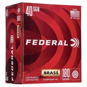 Federal Champion 40 S&W 180gr FMJ Handgun Ammo - 400 Rounds