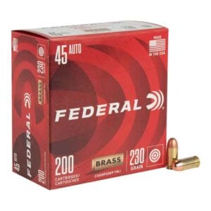 Federal Champion Training 45 Auto (ACP) 230gr FMJ Handgun Ammo - 200 Rounds