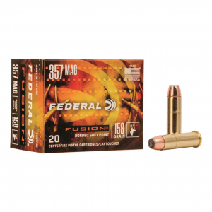 Federal Fusion .357 Magnum JHP 158 Grain 20 Rounds