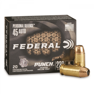 Federal Personal Defense Punch .45 ACP JHP 230 Grain 20 Rounds