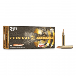 Federal Premium Barnes TSX .223 Remington Triple-Shock X HP 55 Grain 20 Rounds