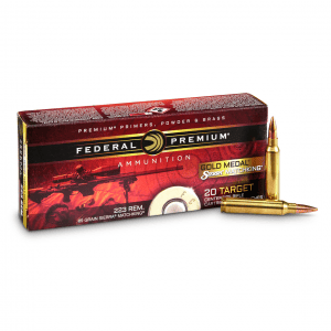 Federal Premium Gold Medal .223 Rem BTHP 69 Grain 20 Rounds