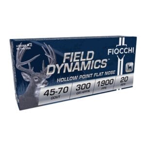 Field Dynamics 45-70 Government Ammo - 45-70 Government 300gr Hollow Point Flat Nose 20/Box