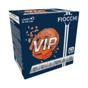 Fiocchi Exacta VIP Target Shotshells - 20 Gauge - #8 Shot - 2.75'' - 25 Rounds