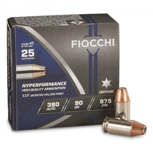 Fiocchi Extrema .380 ACP XTP HP 90 Grain 25 Rounds