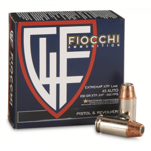 Fiocchi Extrema XTP Line .45 ACP XTP-JHP 230 Grain 25 Rounds