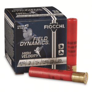 Fiocchi High-Velocity .410 Bore 3 inch Shells 11/16 oz. 25 Rounds