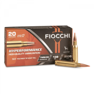 Fiocchi Hyperformance 7mm-08 Rem. SST Polymer Tip Boat-Tail 139 Grain 20 Rounds