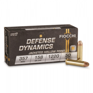 Fiocchi Pistol Shooting Dynamics .357 Magnum JHP 158 Grain 50 Rounds