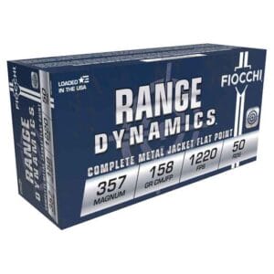 Fiocchi Range Dynamics 357 Magnum 158gr CMJFP Handgun Ammo - 50 Rounds