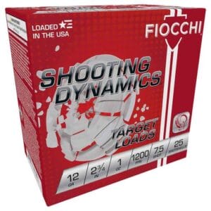 Fiocchi Shooting Dynamics Target 12 Gauge 2-3/4in #7.5 1oz Target Shotshells - 25 Rounds - #7.5