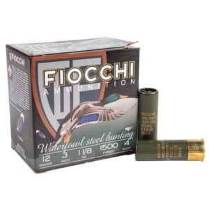 Fiocchi Speed Steel 12 Gauge 3in #4 1-1/8oz Shotshells - 25 Rounds - #4