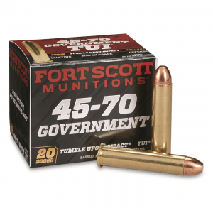 Fort Scott Tumble Upon Impact Ammo .45-70 Government SCS 300 Grain 20 Rounds