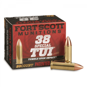 Fort Scott Tumble Upon Impact Sub-Munition Subsonic 9mm SCS 125 Grain 20 Rounds