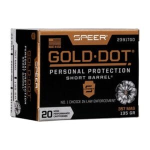 Gold Dot Personal Protection 38 Special +p Ammo - 38 Special +p 135gr Gold Dot Hollow Point 20/Box