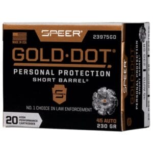 Gold Dot Personal Protection 45 Acp Ammo - Gold Dot Personal Protection Short Bbl 45acp 230gr Jhp 20/Bx