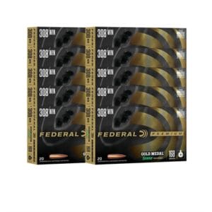 Gold Medal 308 Winchester Rifle Ammo - 308 Winchester 168gr Sierra Matchking Hpbt 200/Case