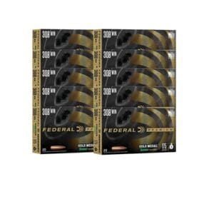 Gold Medal 308 Winchester Rifle Ammo - 308 Winchester 175gr Sierra Matchking Hpbt 200/Case