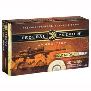 Gold Medal Berger Ammo 223 Remington 73gr Berger Boattail Target - 223 Remington 73gr Boattail Target 20/Box