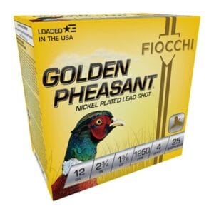 Golden Pheasant 12 Gauge Ammo - Golden Pheasant 12ga 2-3/4'''' 1-3/8oz #4 Nickel Plated 25/Bx