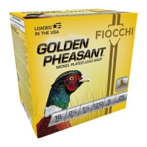 Golden Pheasant 16 Gauge Ammo - 16 Gauge 2-3/4'''' 1-1/8 Oz #5 Nickel Plated Shot 25/Box