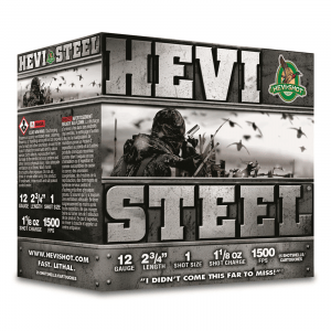 HEVI-Shot HEVI-Steel 12 Gauge 2 3/4 inch 1 1/8 oz. Shotshells 25 Rounds